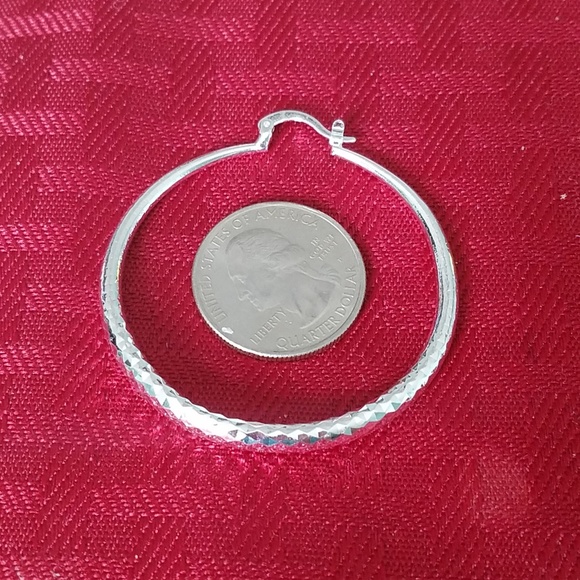 NEW 925 sterling silver hoops - Picture 4 of 4